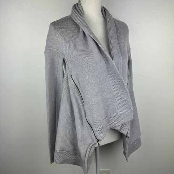 Lululemon Wrap It Up Sweater in Heathered Light Grey - Picture 6 of 10